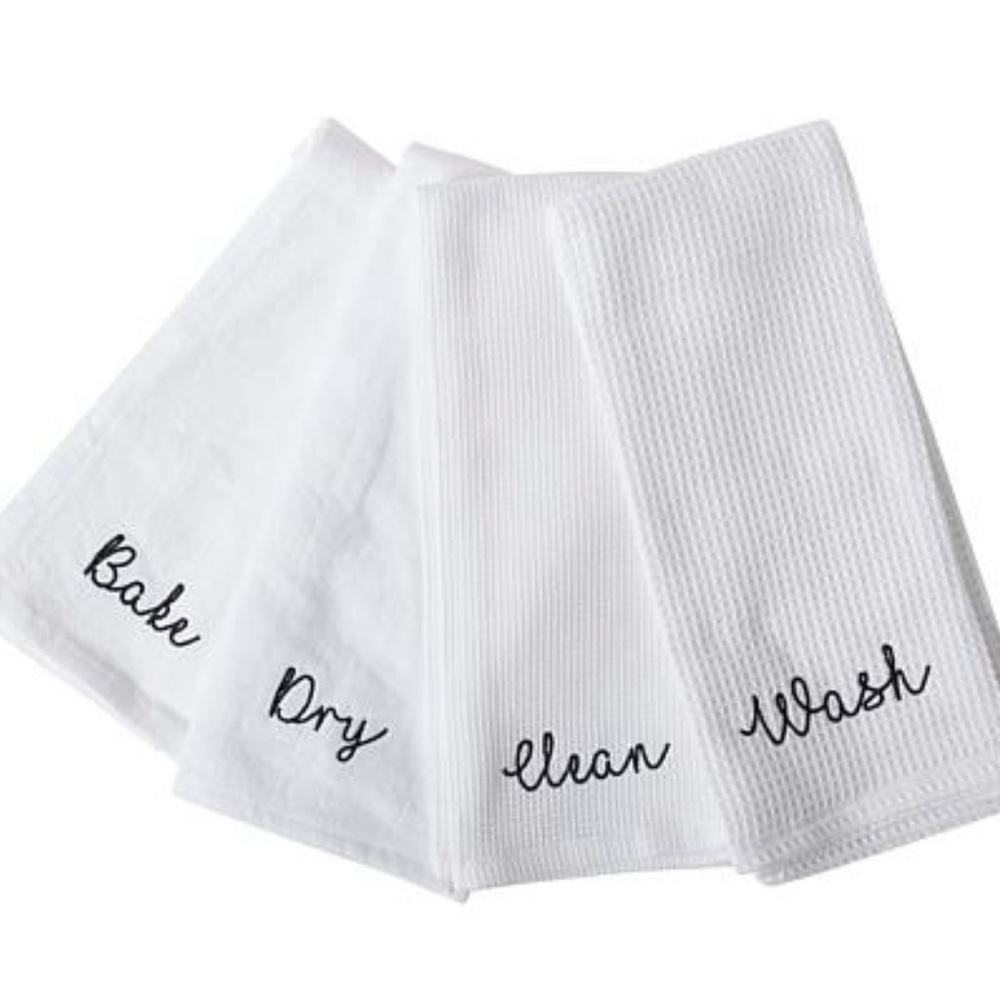 4 pack Emeril Lagasse 100% cotton large kitchen towels